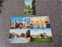 lot of 5 postcards used