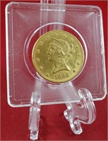 1895 $10 Gold Piece - 5% B.P.