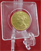 1897 $10 Gold Piece - 5% B.P.