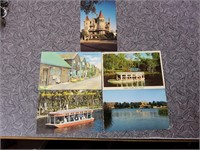 lot of 5 postcards used
