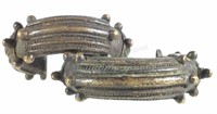 Pair Of Ashanti Bronze Cuff Bracelets