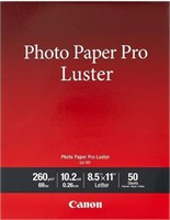 New- Canon LU-101 LTR Photo Paper Pro Luster (50