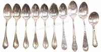(10) Sterling Silver Spoons