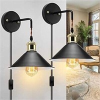 *Plug in Wall Sconces 2PACK Wall Lights