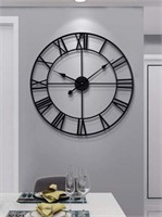 New- LEIKE Large Modern Metal Wall Clocks Rustic
