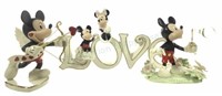 (6pc) Lenox Disney Figures, Love, Mickeys