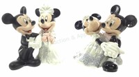 (9pc) Disney Figures, Teapot, Mickey & Minnie