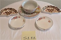Q - 6-PIECES COLLECTIBLE BONE CHINA (S111)