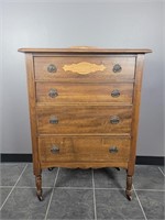 Vintage Chest of Drawers on Wheels