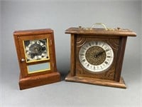 Vintage S. Thomas & Wooden Framed Clock