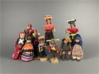 Lot of Handmade Ethnic Dolls