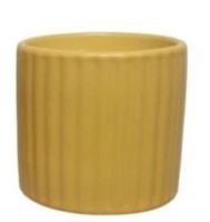 NEW Kiwi Citronella Yellow Ceramic Jar Candle