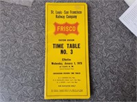 Frisco Eastern Division Time Table No.3