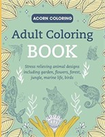 NEW Animal Designs Adult Coloring Book