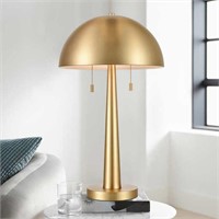 NEW- GOLD- CARMEL TABLE LAMP