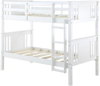 Bunk Beds, Guard Rail & Ladder, Twin Over Twin