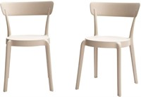 Amazon Basics Armless Bistro Dining Chair-Set of 2