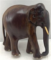 TEAK WOOD ELEPHANT 7”