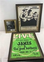 THR GOODBROTHERS - SIGNED - CONCERT POSTER WITH