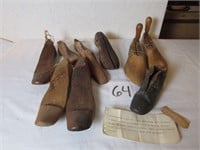 Primitive Wood Shoe Forms - Shoe Stretchers