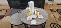 Ceramic coaster set, water bottle, jar opener