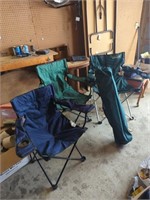Three great shape camping chairs