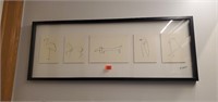Picasso framed sketches
