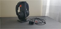 Sony wireless headphones, audio stand, cables