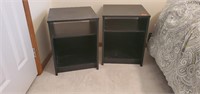 Black side tables/ night stands (pair)