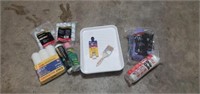 Paint supplies, rollers, paint trays