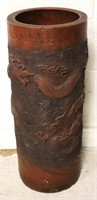 Antique Chinese Red Ware Umbrella Stand