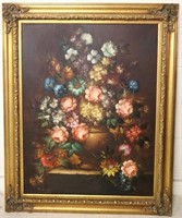 Reinhard Michel Signed O/C Floral Still Life