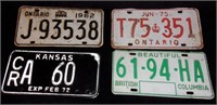 Vintage license plates.
