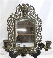 Bronzed Cast Iron Mirror Sconce