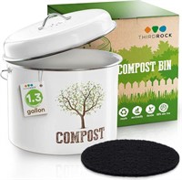 1.3GAL Third Rock Kitchen Compost Bin Countertop