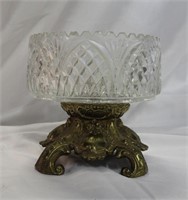 Ormilou Brass Mounted Glass Bowl