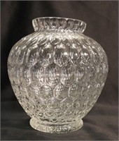 Clear Glass Thousand Eye Vase