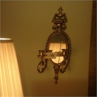2 wall mirrored sconces