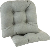 Non-Slip Chair Cushions 17x17" 2 Count, Green