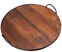 Yetene Charcuterie Board Round Wooden Tray