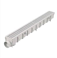 Plastic Channel Drain Kit with Grate