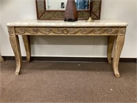Faux stone Console table