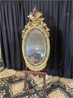 Fabulously hand carved & guilded antique mirror