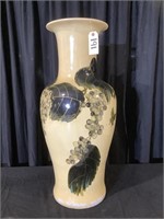 Massive hand floor vase