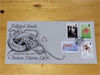 FALKLAND ISLANDS INSHORE MARINE LIFE 1ST DAY COVER