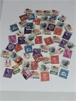 LOT OF 50+ US STAMPS