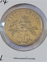 1995 SINGAPORE 50¢ COIN