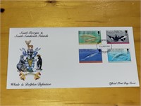 "WHALE & DOLPHIN DEFINITIVE" OFFICIAL1st DAY COVER