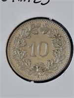 SWISS 1989 10 CENTIMES COIN