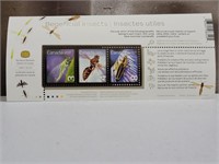 BENEFICIAL INSECTS SOUVINER STAMP SHEET
